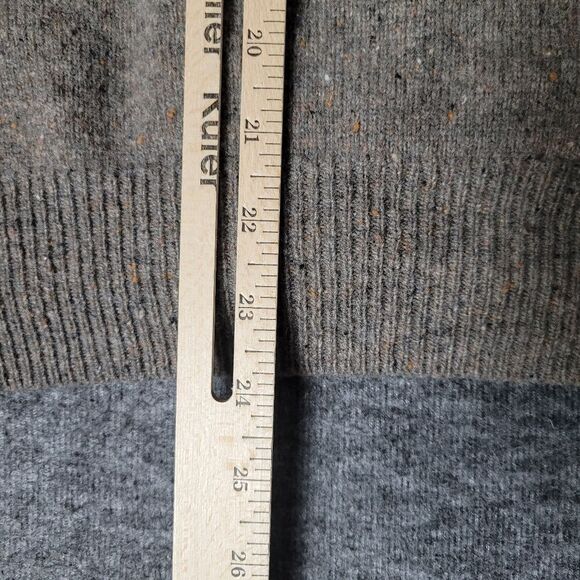 J. Crew Cardigan Womens Sweater Size L Brwn Lambswool Shawl Collar - Picture 10 of 10